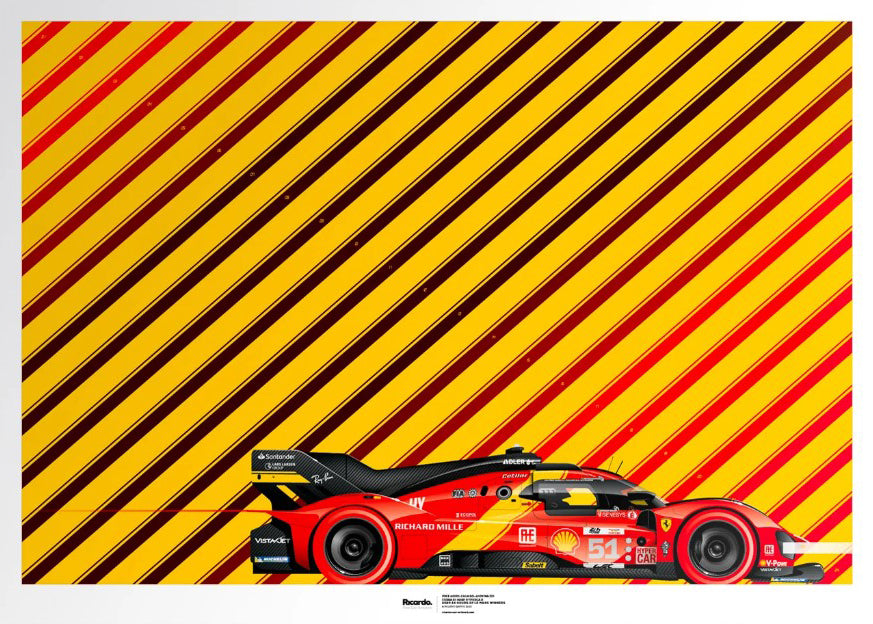 Pier Guidi-Calado-Giovinazzi, Ferrari 499P Hypercar, 2023 24 Hours of Le Mans Winners