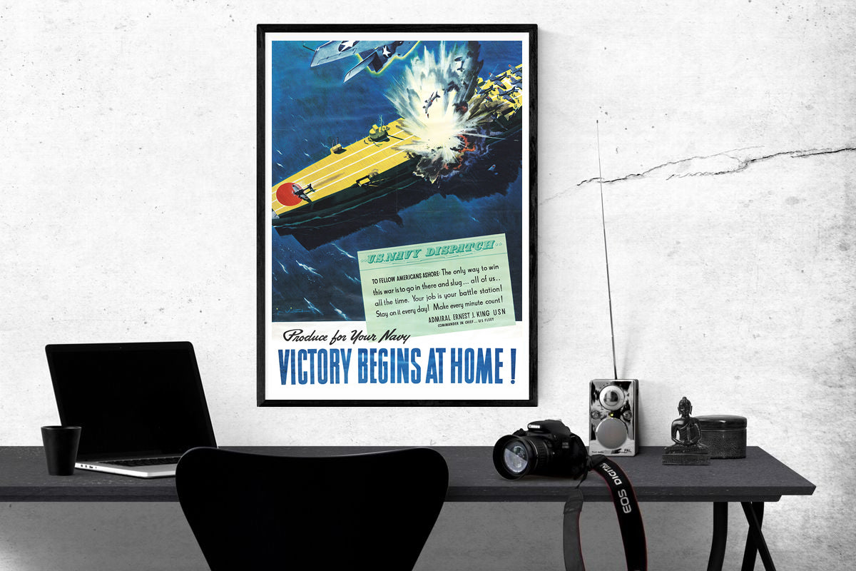 Victory Begins at Home Poster