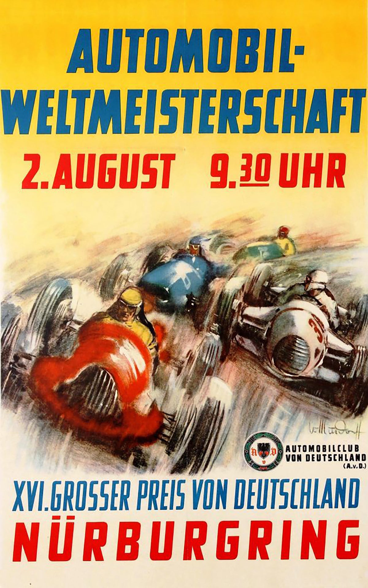 German Grand Prix - Nürburgring (1953) Magnet