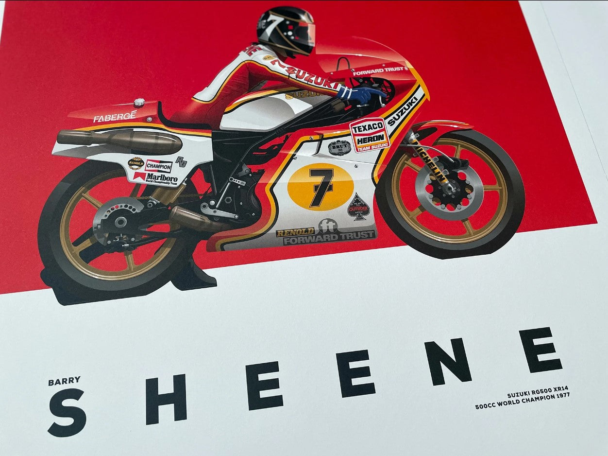 Barry Sheene, Suzuki RG500 XR14, 500cc World Champion 1977