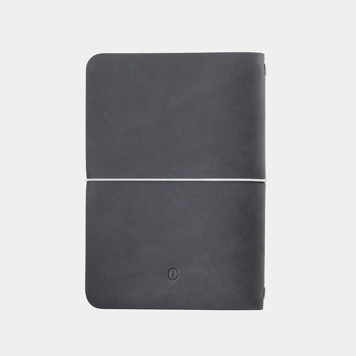 A5 Leather Notebook - Antracita