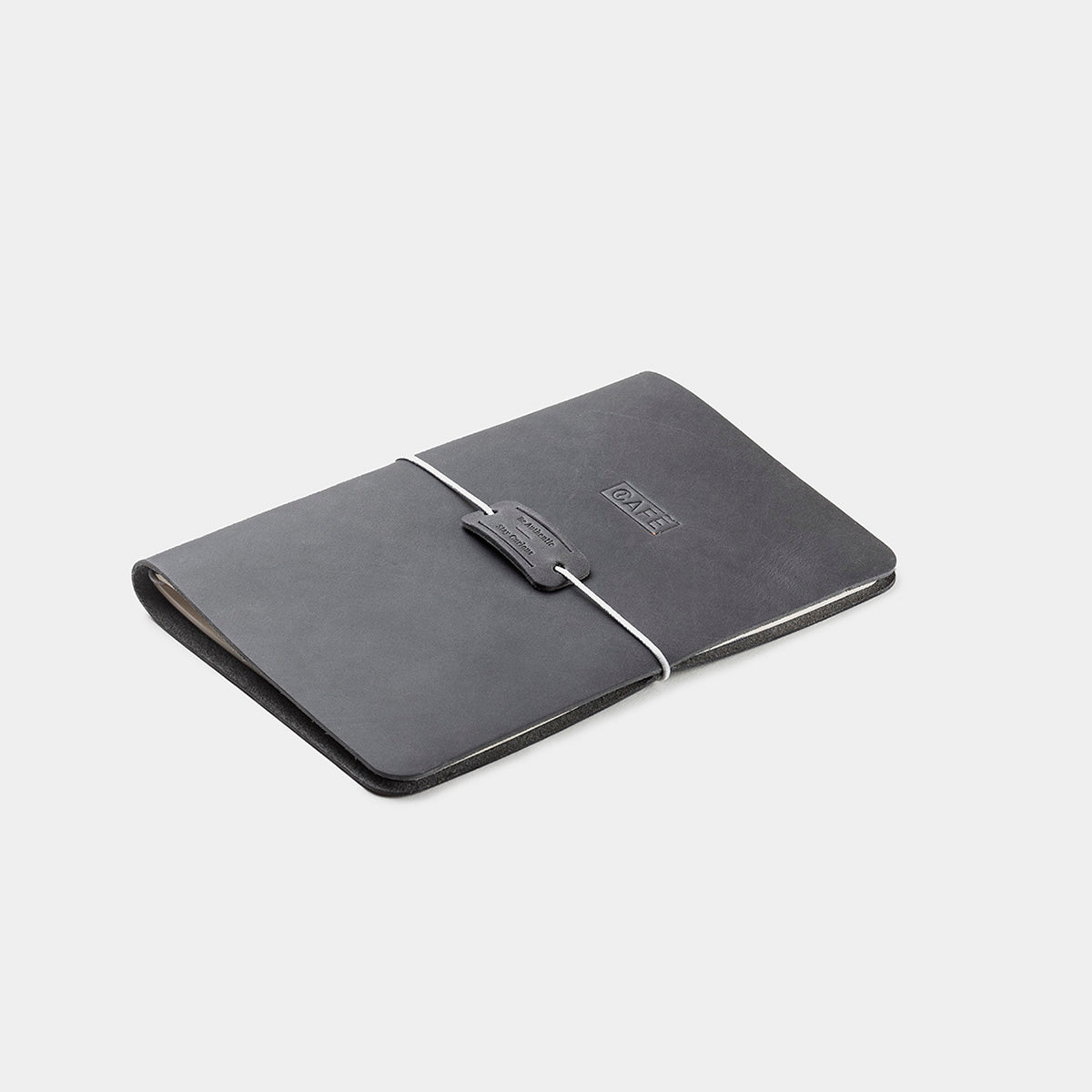 A5 Leather Notebook - Antracita