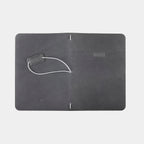A5 Leather Notebook - Antracita