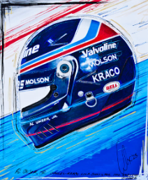 Al Unser JR - 92 500 Helmet Print