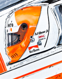 Al Unser Jr. 500 94 Helmet Print