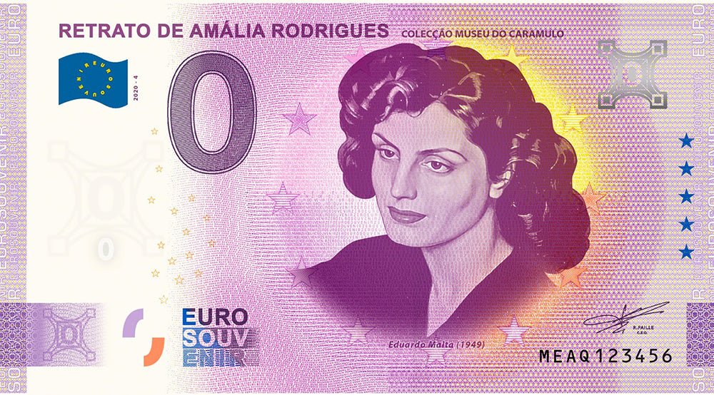 Portrait of Amália Rodrigues Banknote