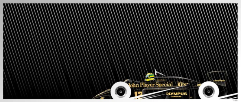 Ayrton Senna, Lotus 97T Renault, 1985 Portuguese Grand Prix - Big Format
