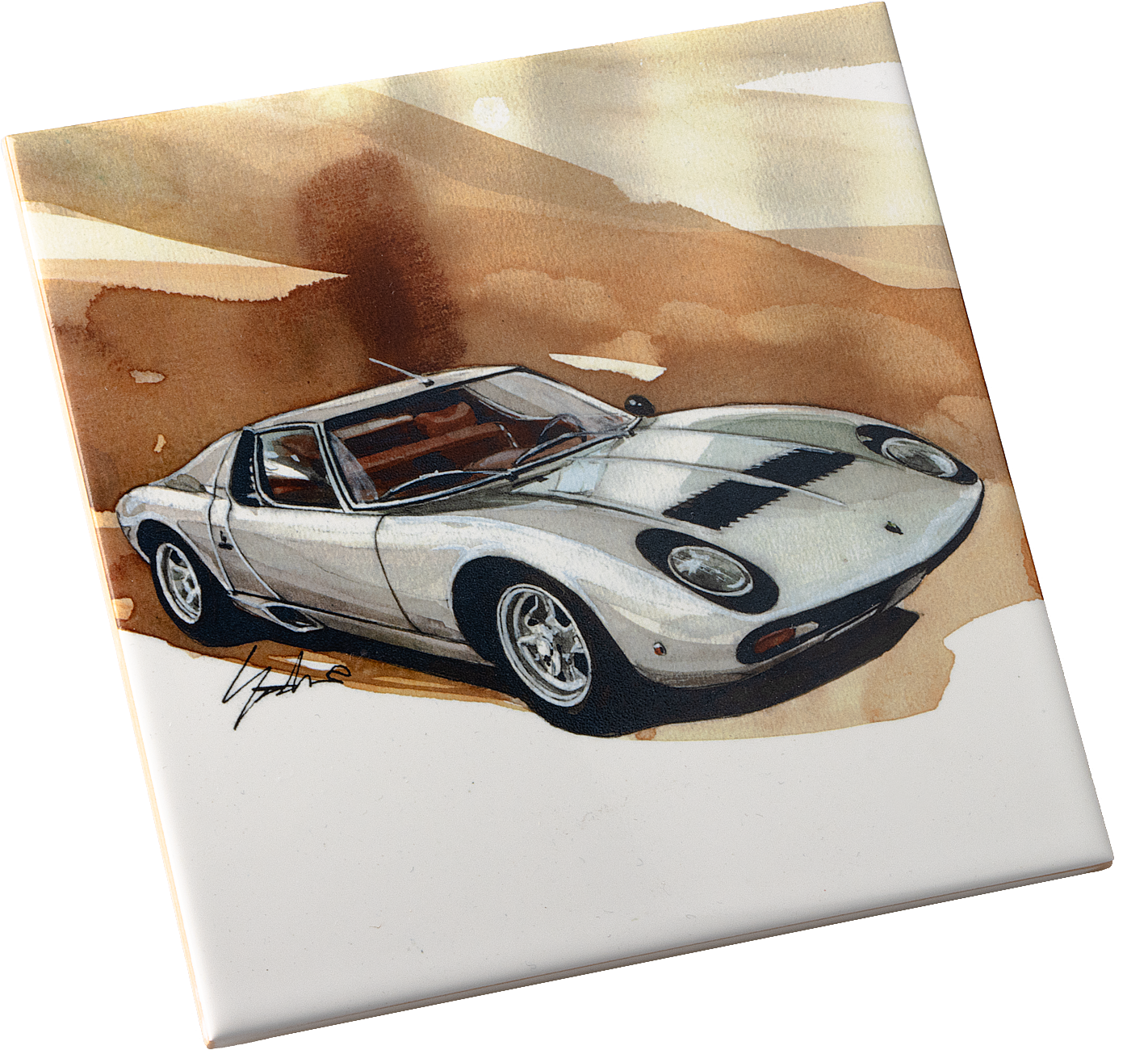 Tile Lamborghini Miura P400 SV