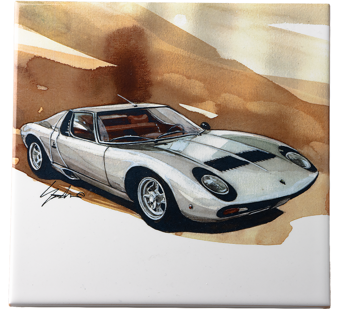 Tile Lamborghini Miura P400 SV - Speedflag – Fuelling your