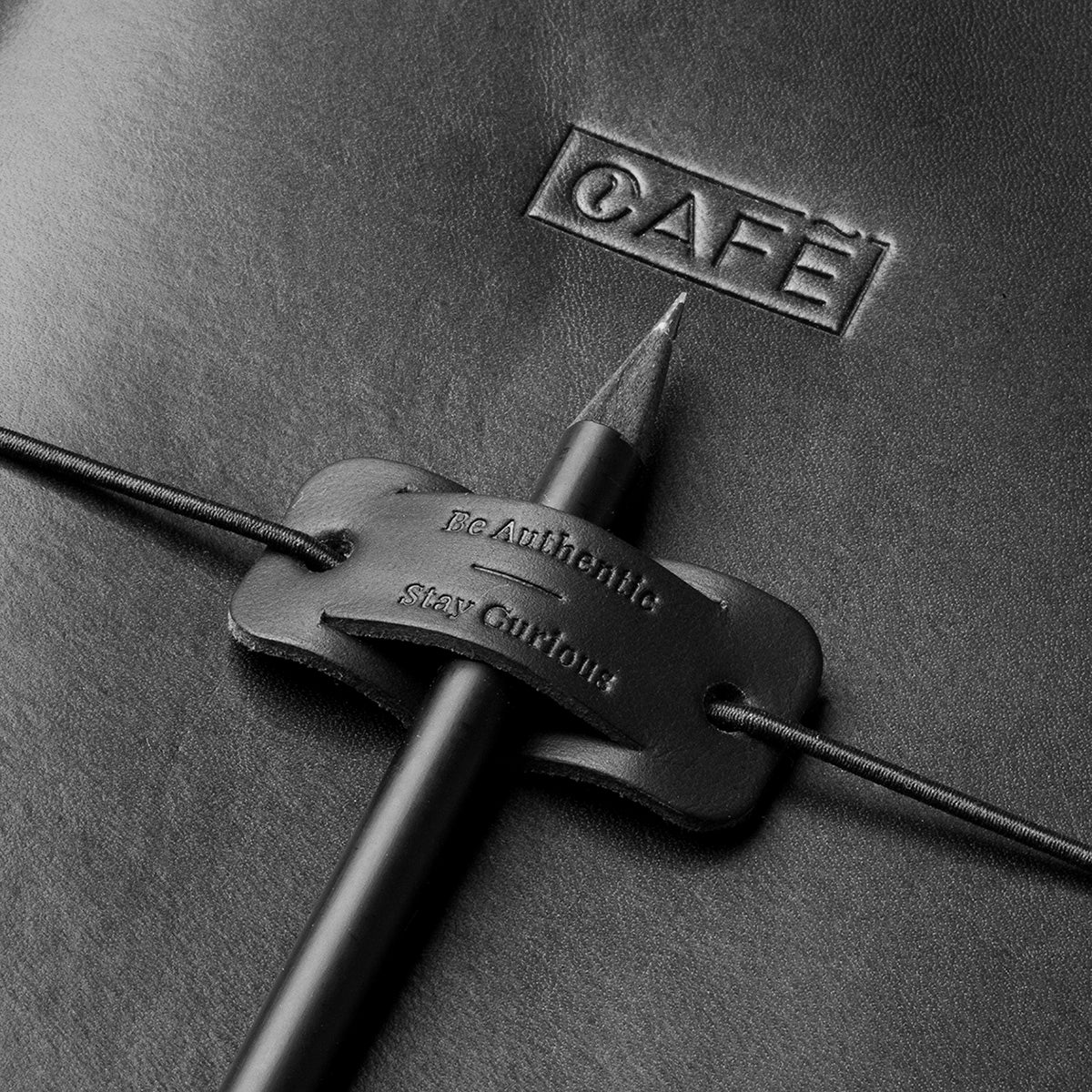 A5 Leather Notebook - Black