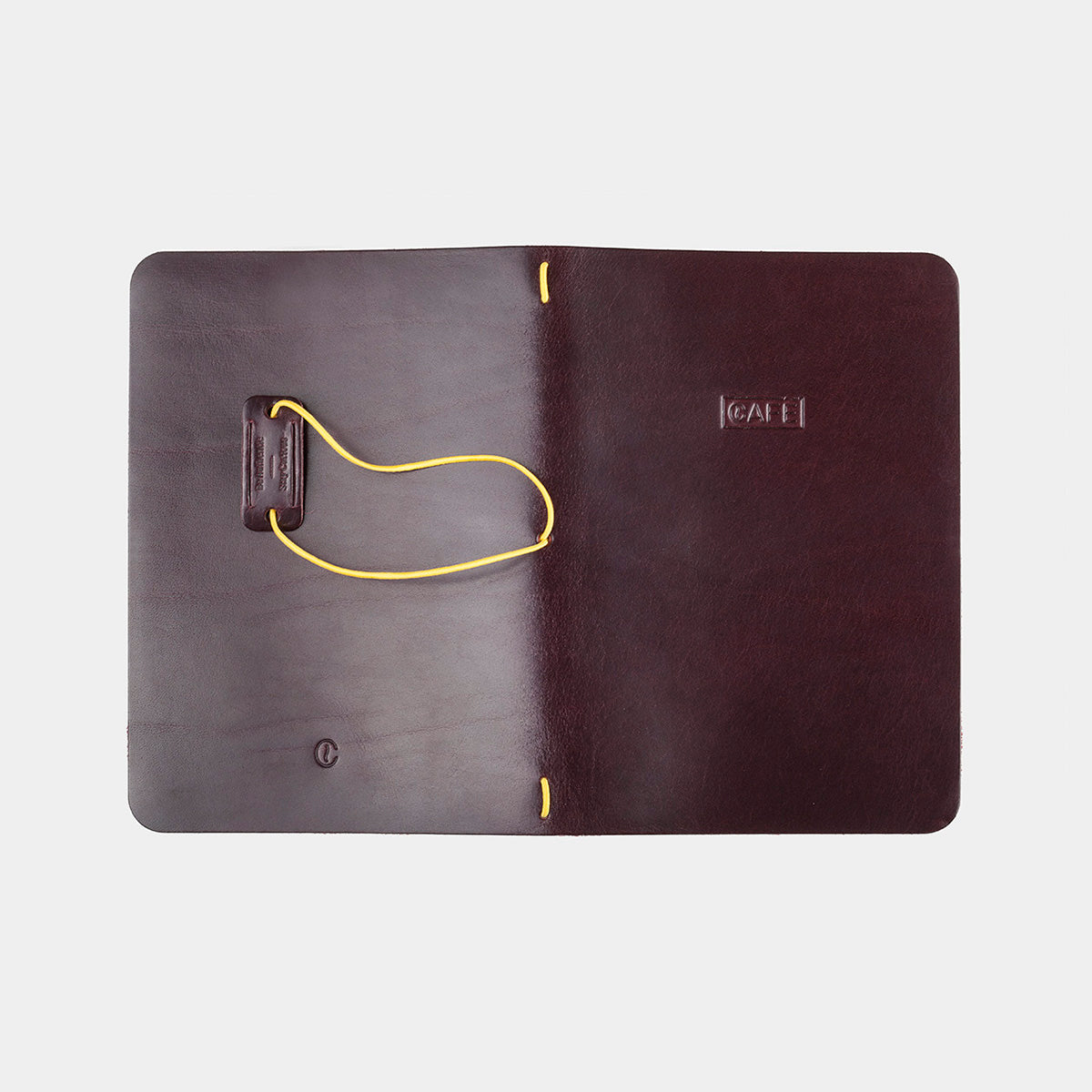 A5 Leather Notebook - Burgundy