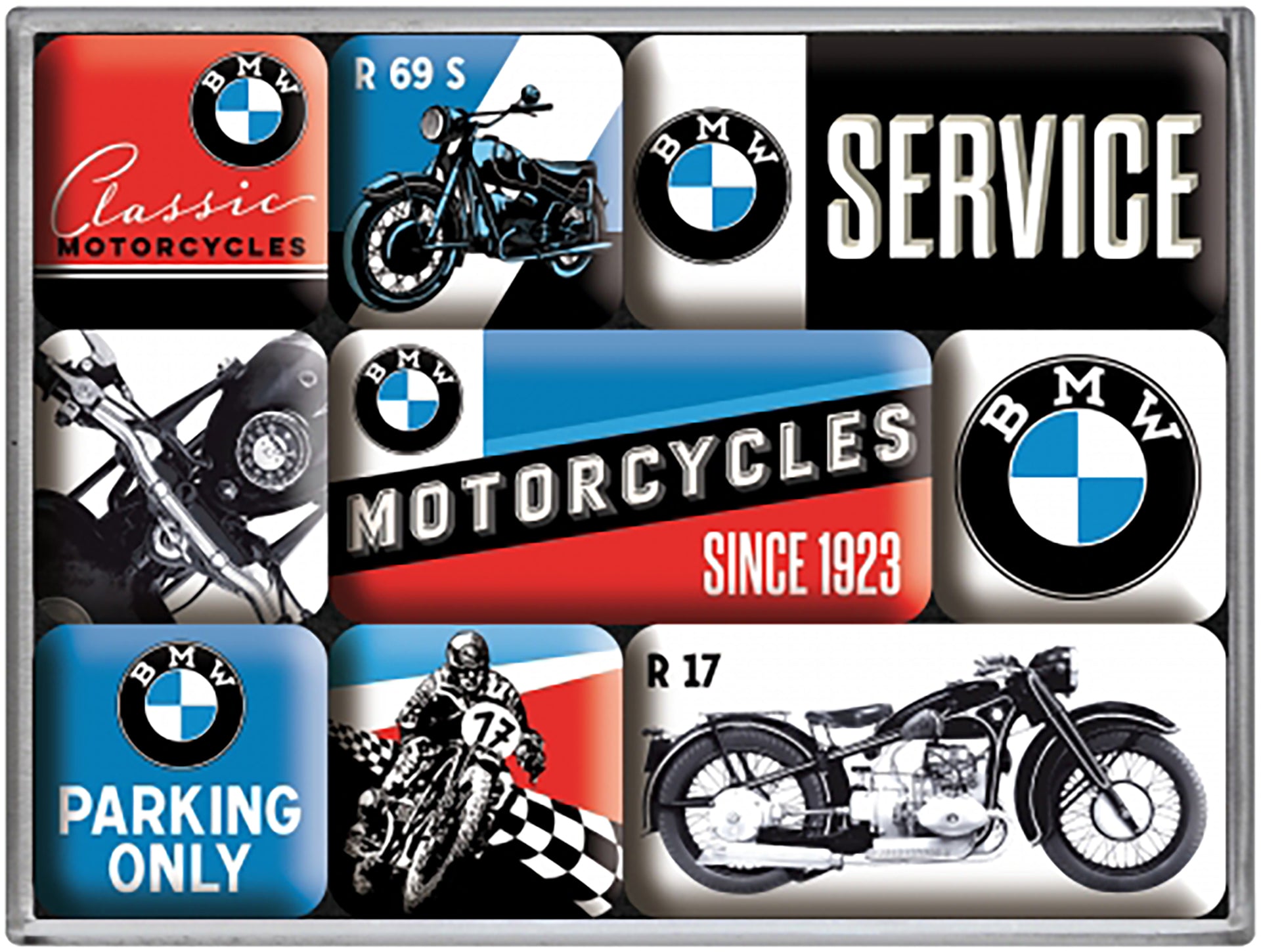 BMW Motorcycles Magnet Set