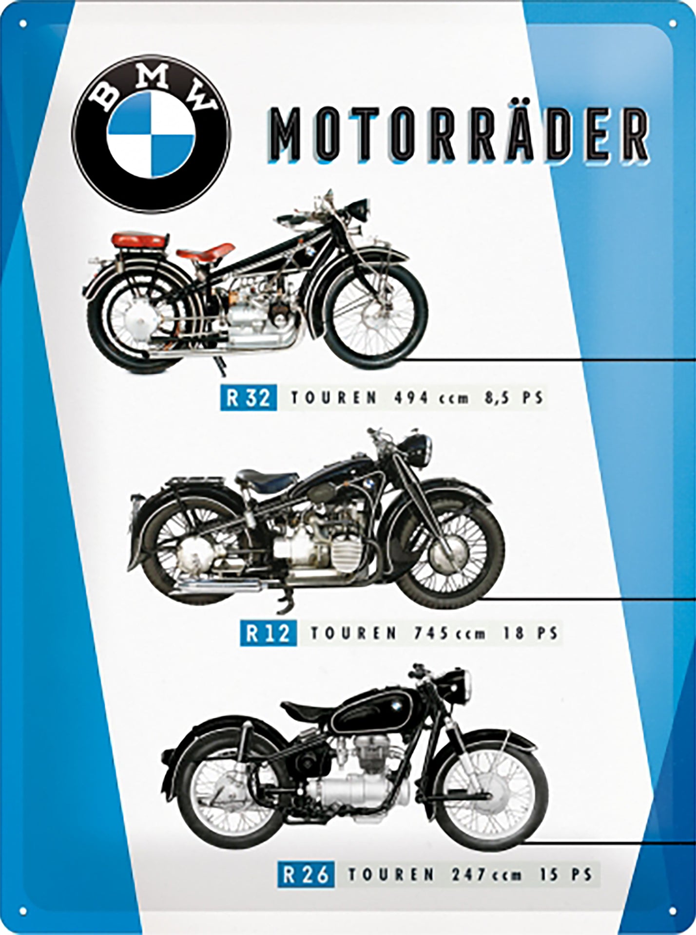 BMW Motorräder Sign