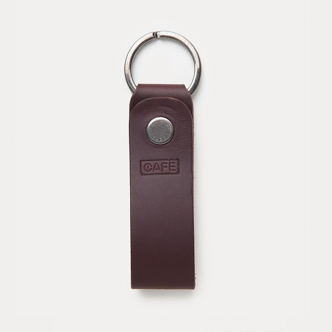 Leather Key Chain Black Coffee