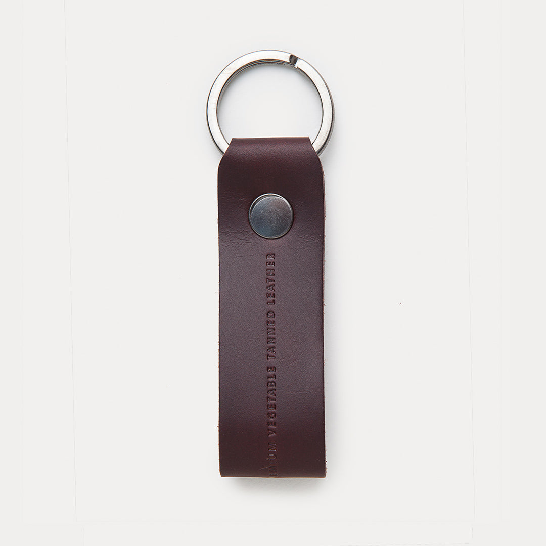 Leather Key Chain Black Coffee