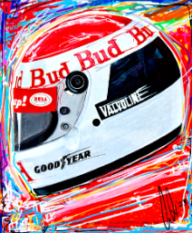 Bobby Rahal - 86 500 Helmet Print