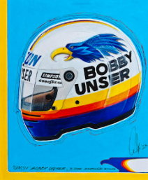 Bobby Unser - 500 Helmet Print