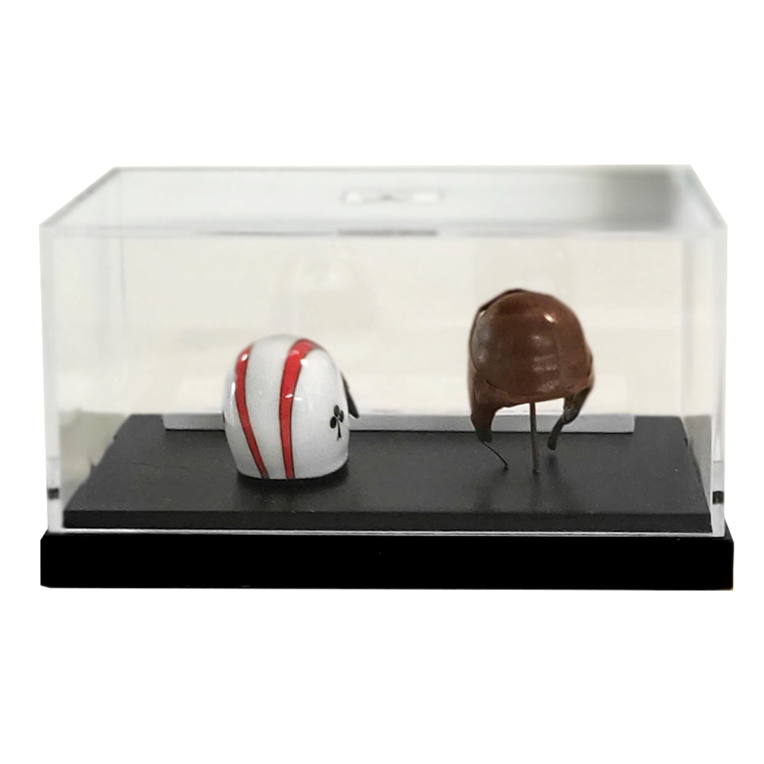 Henri Vaillant and Ace of Spades Miniature Helmet Duo