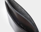 Leather Card Holder Panama Black