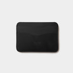 Leather Card Holder Panama Black