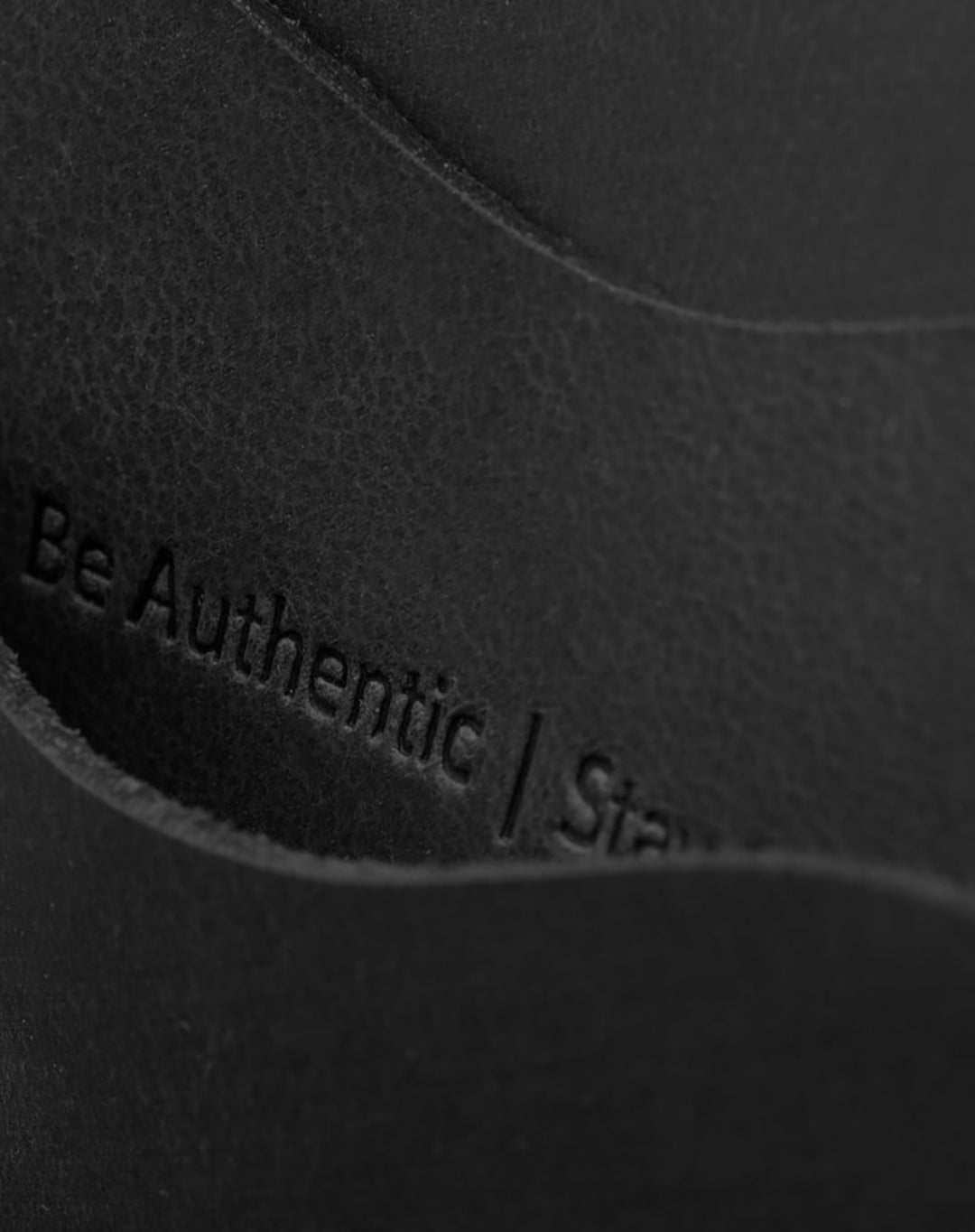 Leather Card Holder Panama Black