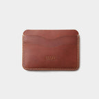 Leather Card Holder Panama Black