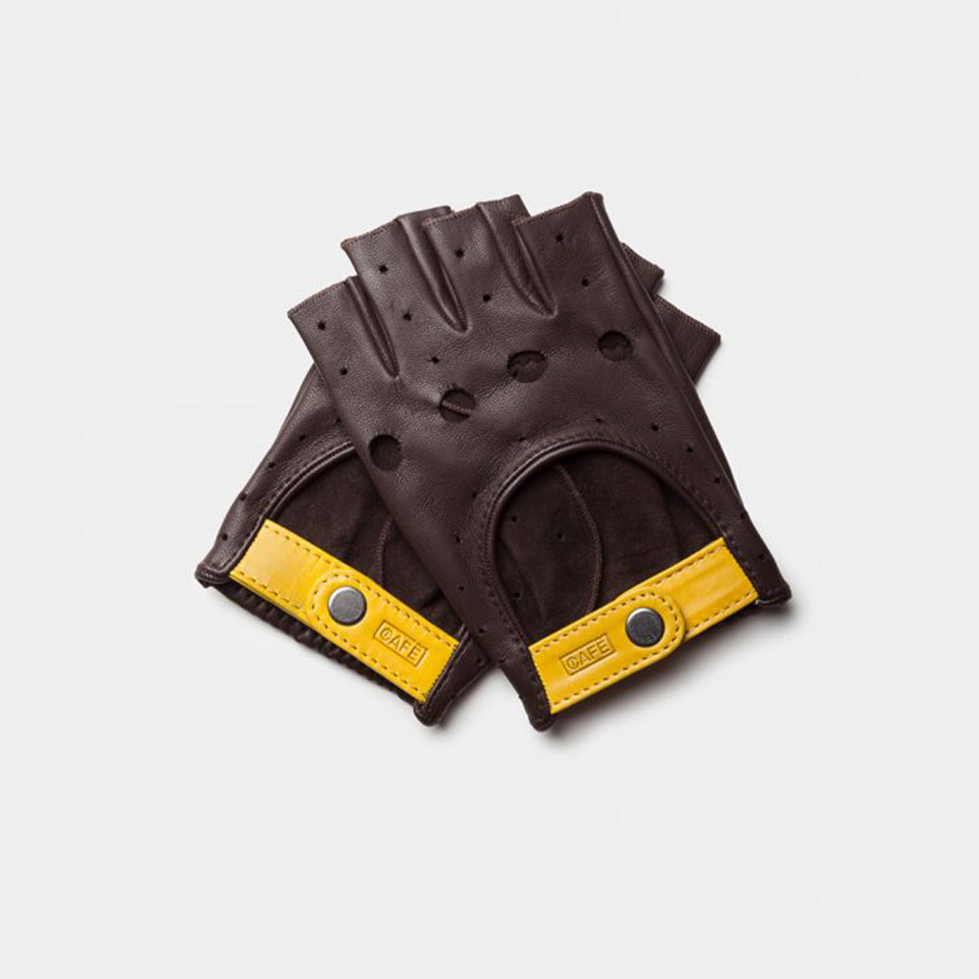 Fingerless Driving Gloves Roasted
