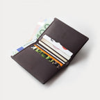 Slim Leather Wallet Costa Black Coffee