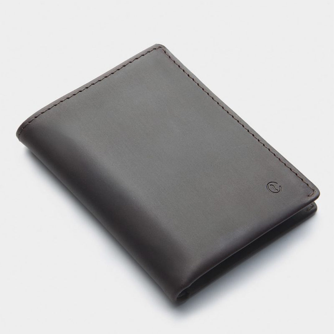 Slim Leather Wallet Costa Black Coffee