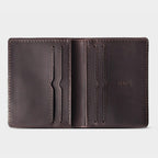 Slim Leather Wallet Costa Black Coffee