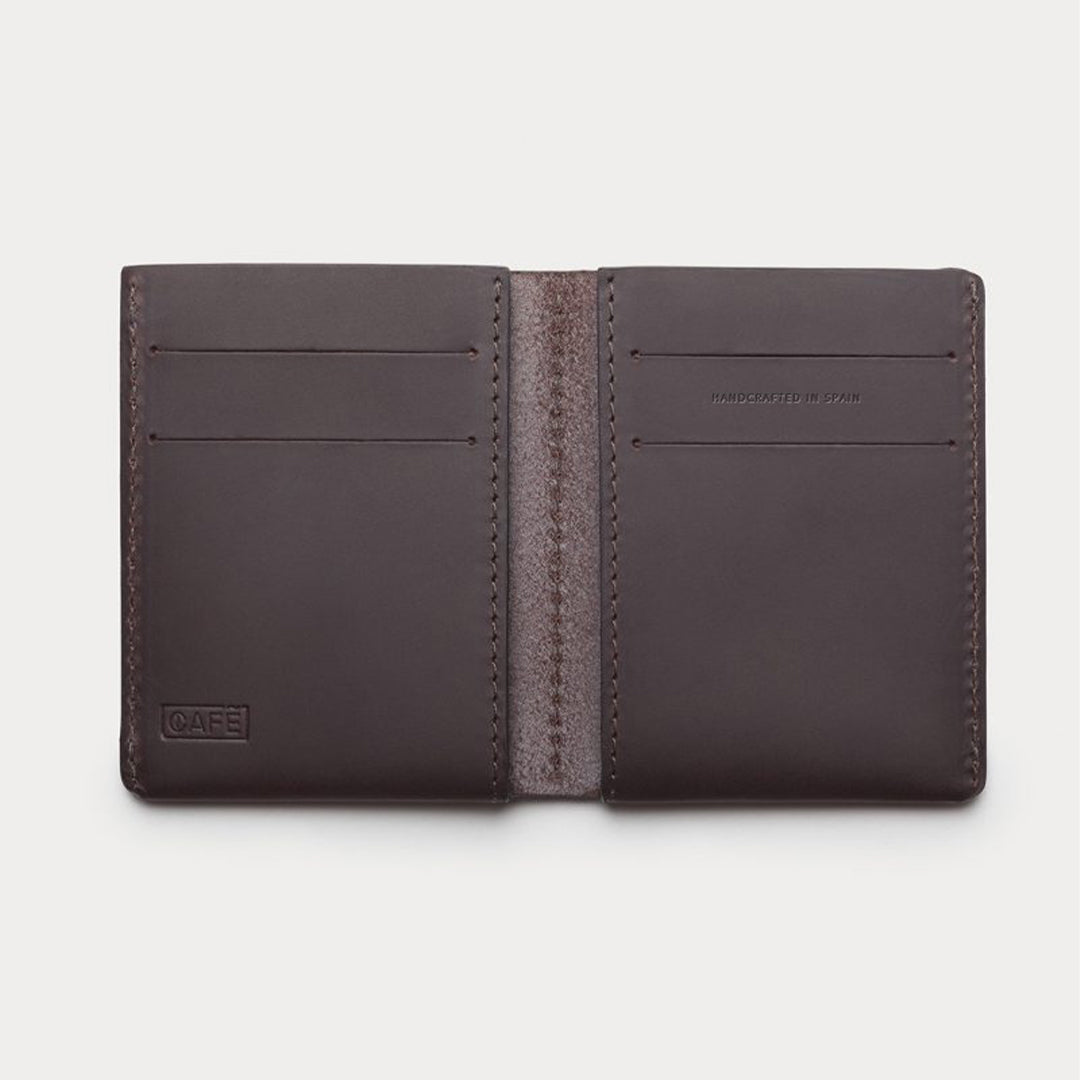 Ultra Slim Leather Wallet Jamaica Black Coffee