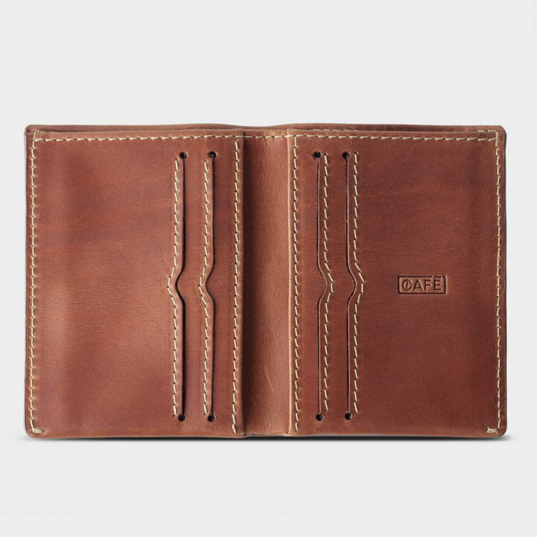 Slim Leather Wallet Costa Rica Roasted
