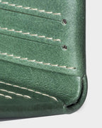 Slim Leather Wallet Costa Rica Green