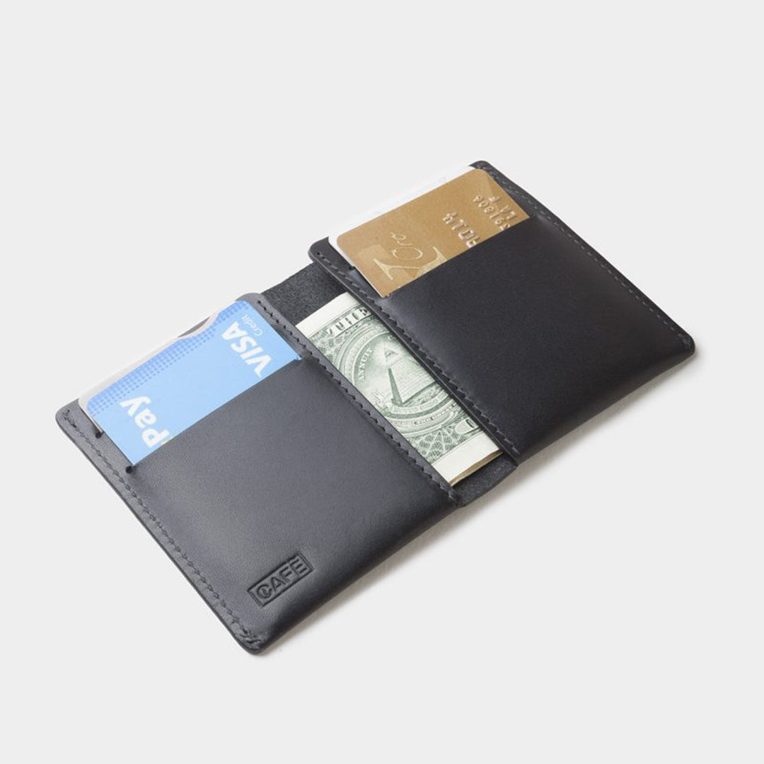 Ultra Slim Leather Wallet Jamaica Black