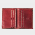 Slim Leather Wallet Costa Rica Berry