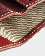 Slim Leather Wallet Costa Rica Berry