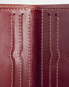 Slim Leather Wallet Costa Rica Berry