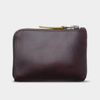 Leather Zip Wallet Black Coffee
