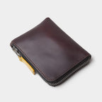Leather Zip Wallet Black Coffee