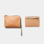 Leather Zip Wallet Osaka Natural