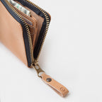 Leather Zip Wallet Osaka Natural