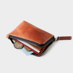 Leather Zip Wallet Roasted
