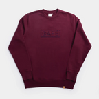 The Café Logo Embroidery Sweater in Burgundy