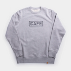 The Café Logo Embroidery Sweater in Grey Melange