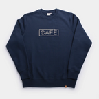The Café Logo Embroidery Sweater in Navy