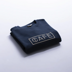 The Café Logo Embroidery Sweater in Navy