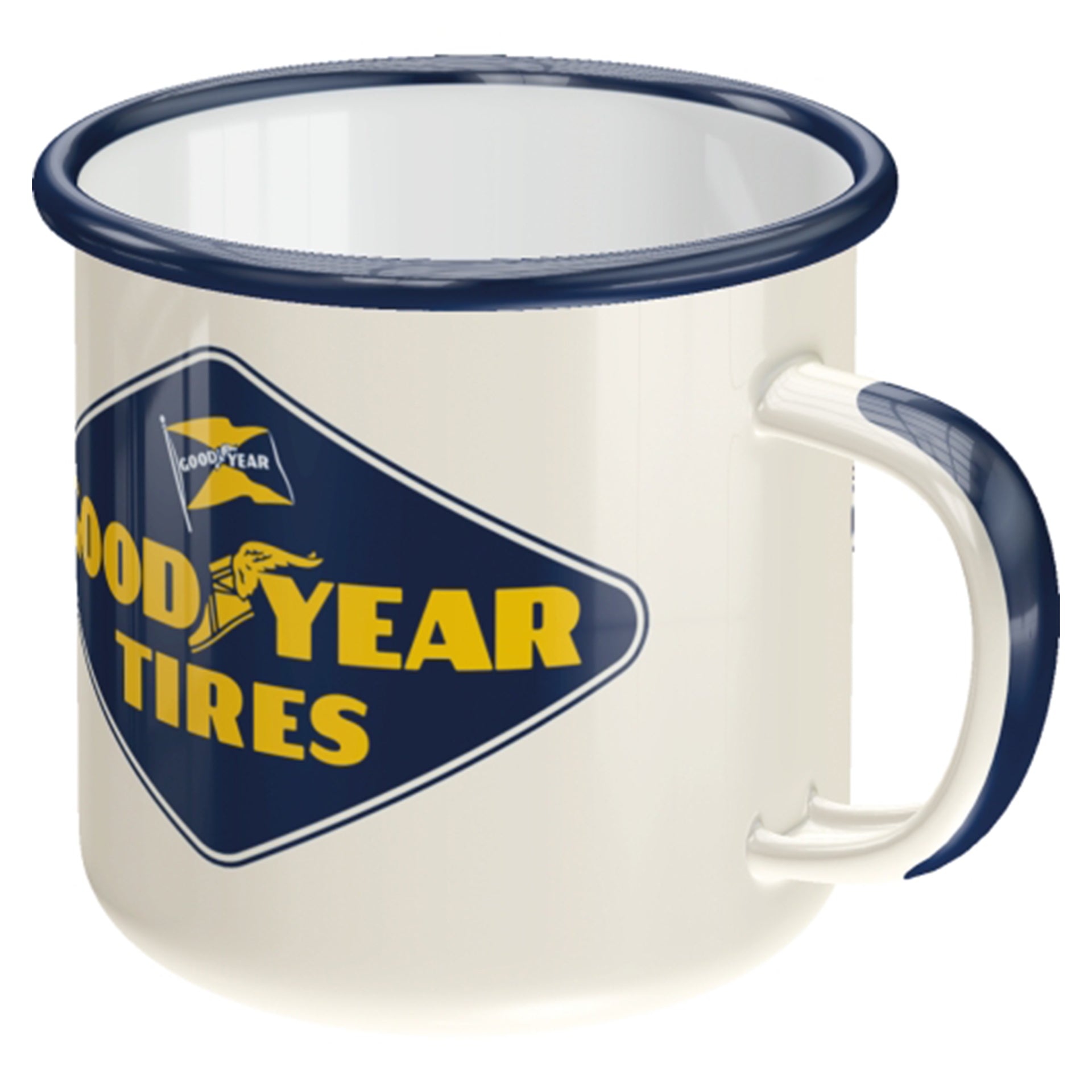 Goodyear Tires Enamel Mug
