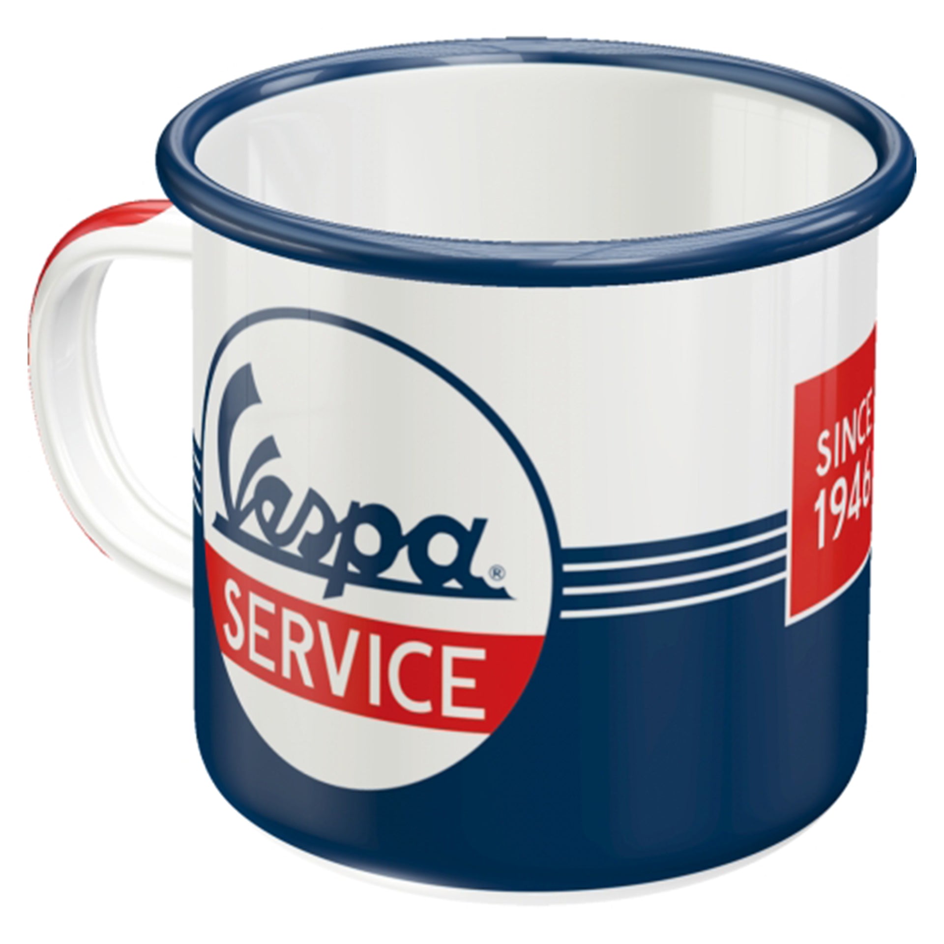 Vespa Service Enamel Mug