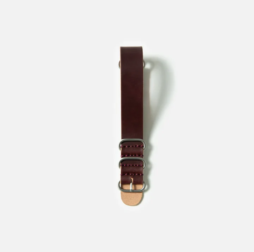 Cordovan NATO Strap in OX Blood