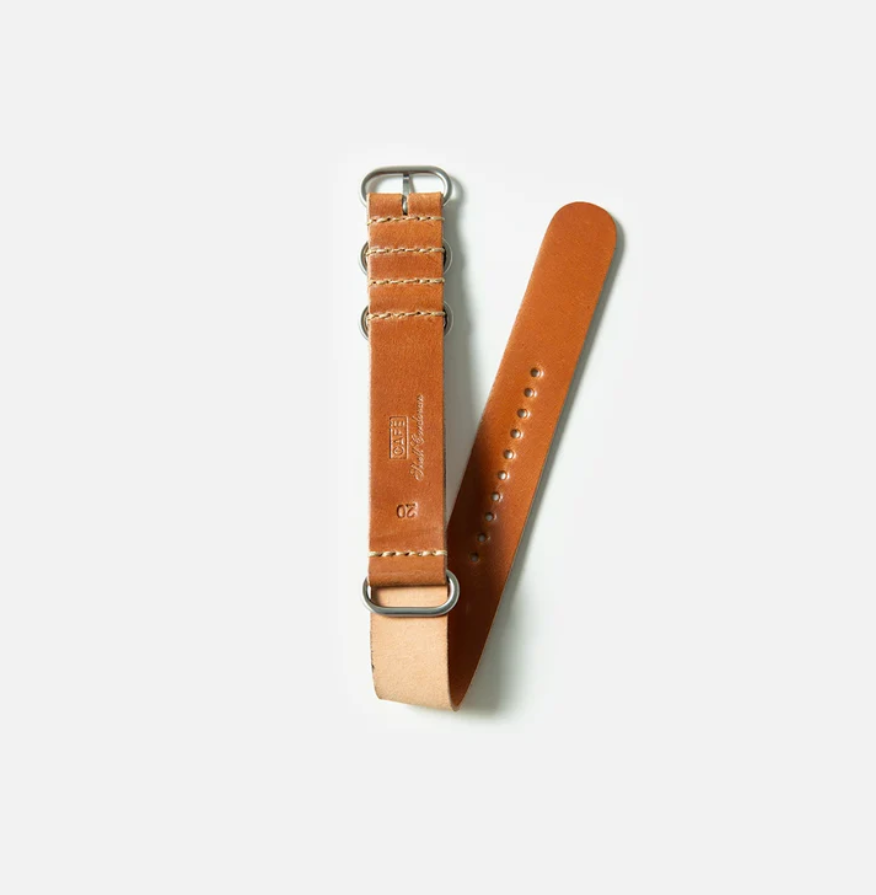 Cordovan NATO Strap in Natural